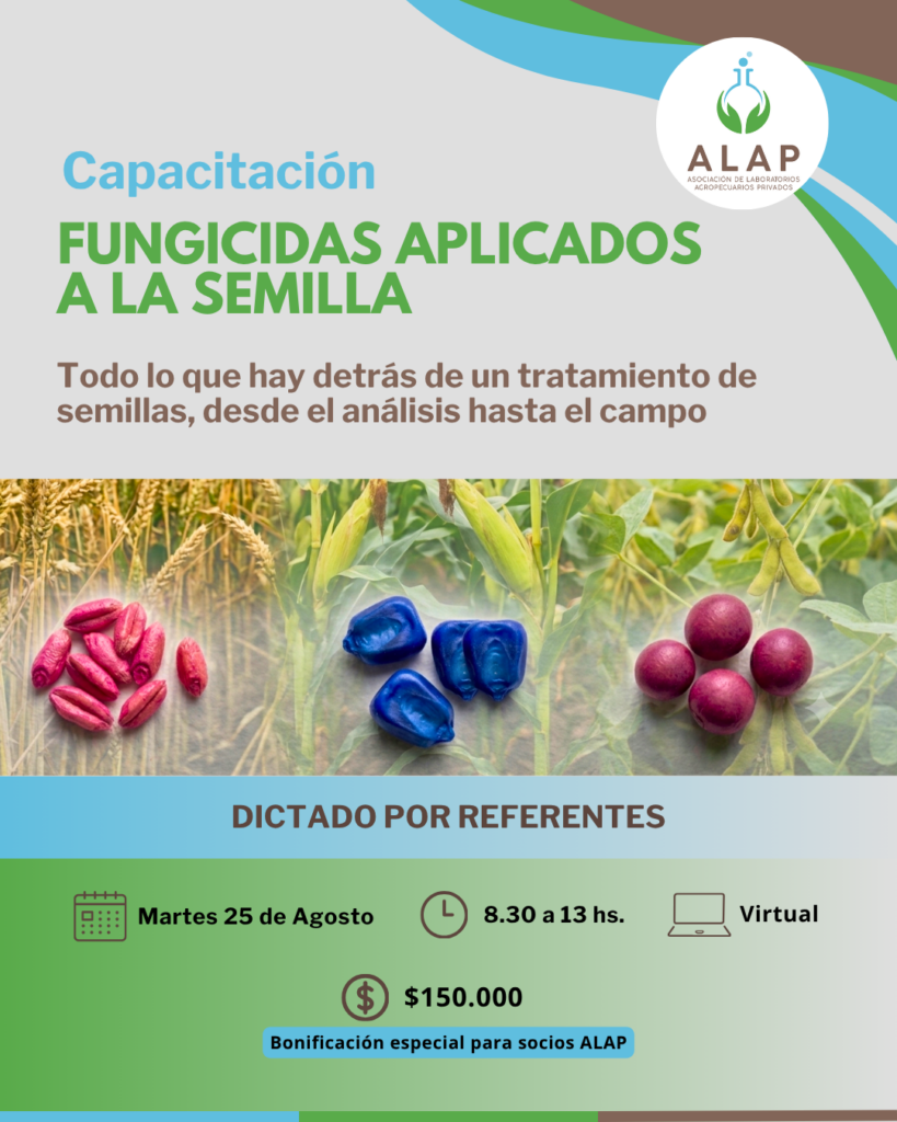 flyer curso Fungicidas aplicados a la semilla